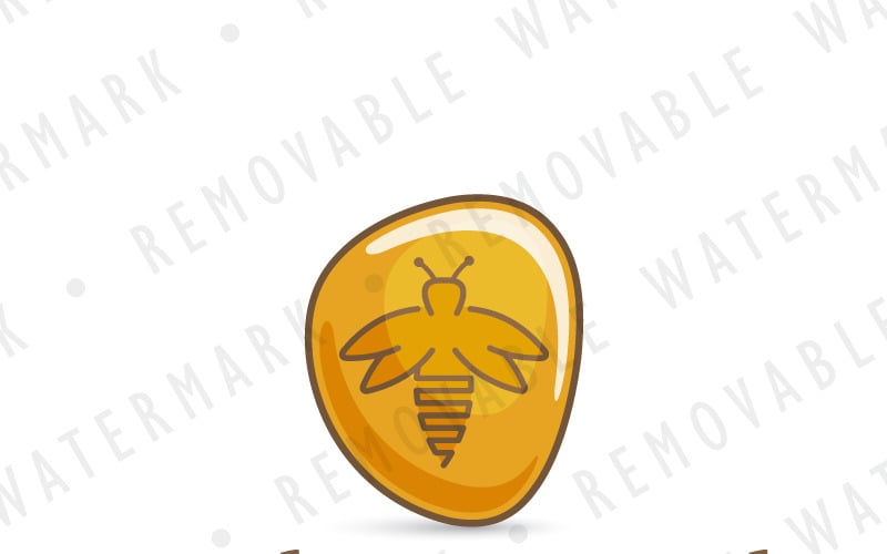Modelo de logotipo de pedra preciosa de bug âmbar