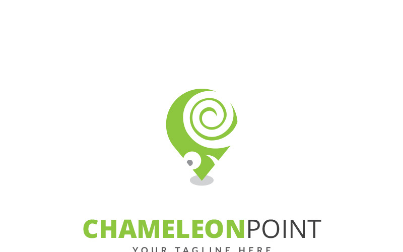 Plantilla de logotipo de camaleón