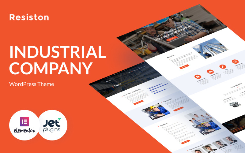 Resiston - Industrial Company WordPress Elementor Theme