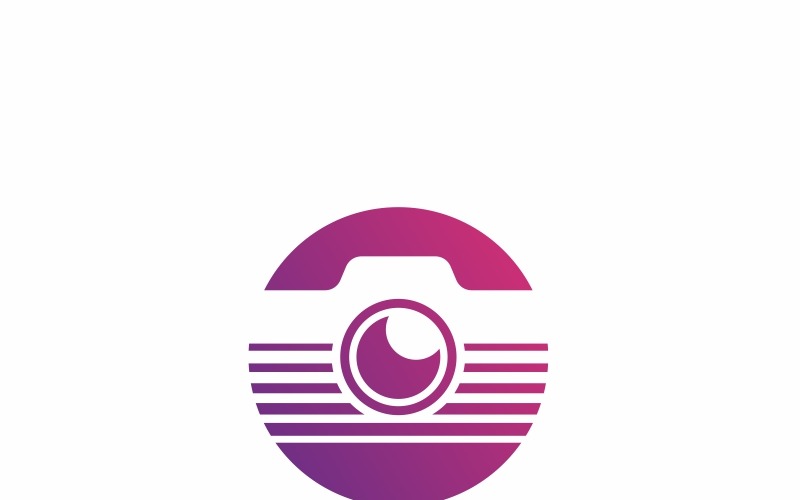 Шаблон логотипа Photo Folio