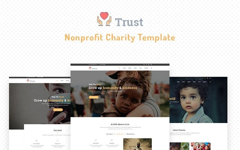 Trust - шаблон некомерційного благодійного веб-сайту