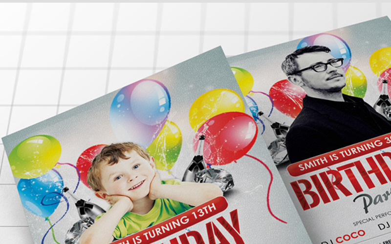 Birthday Party Flyer - Corporate Identity Template