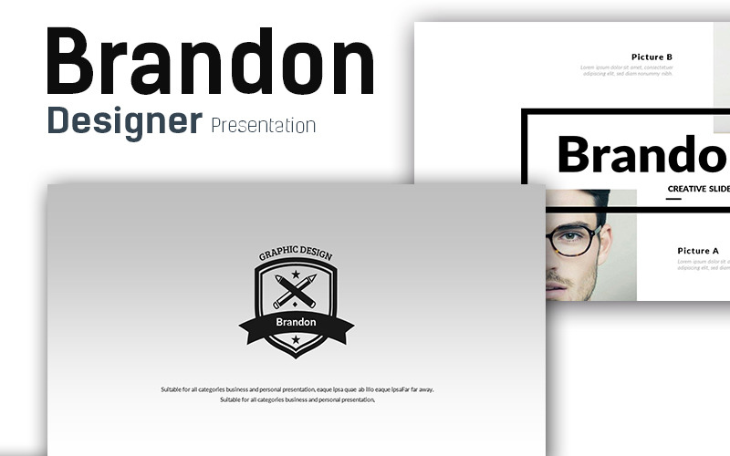 Brandon - PowerPoint-mall för premiumpresentation