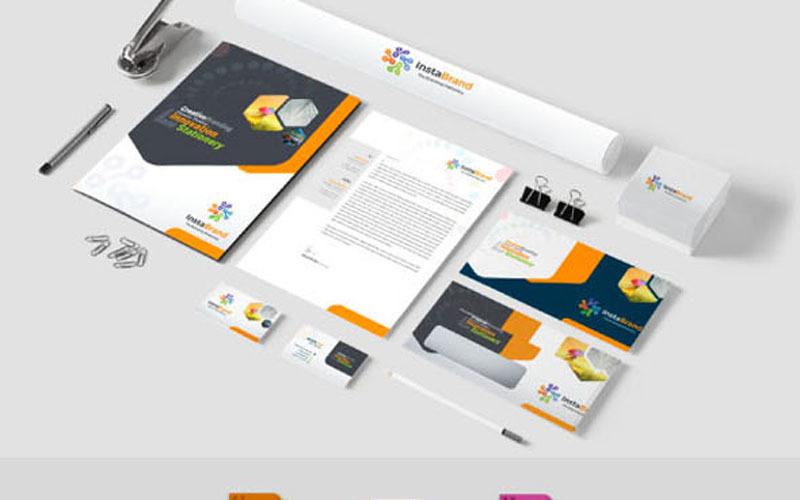 Download Креативный бандл корпоративной айдентики / Creative Branding Identity Stationery Pack - Corporate Identity Template - Фирменный стиль на тему графика branding business card corporate depth of field eco craft envelope folder identity letterhead logo mockup mock up mock-up modern office