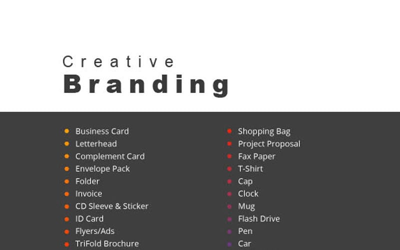Creative Stationery Branding Pack - Vorlage für Unternehmensidentität