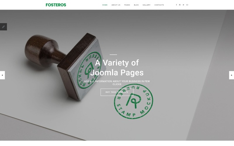 Fosteros - biznesowy szablon Joomla