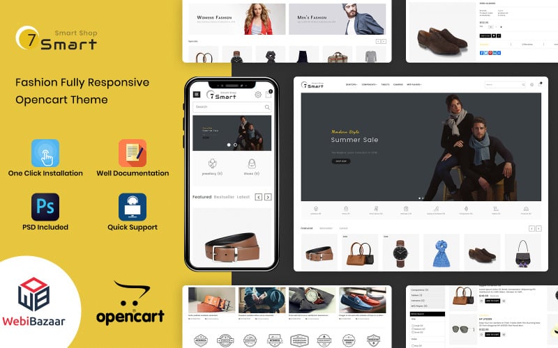 7Smart - Modelo de OpenCart para loja inteligente multiuso
