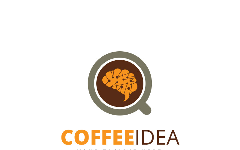 Idée de café - modèle de logo