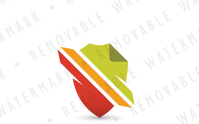 Modèle de logo de transfert de fichiers sécurisé