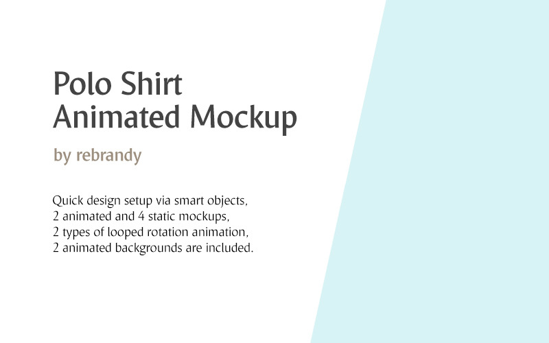 Download Мокап для продукта "Polo Shirt - Animated product mockup" / Polo Shirt - Animated product mockup - Мокап для продукта на тему графика polo shirt polo-shirt poloshirt dress whitepolo clothes psd uniform mockup mock-up download body fashion template sleeve textile cotton apparel wear