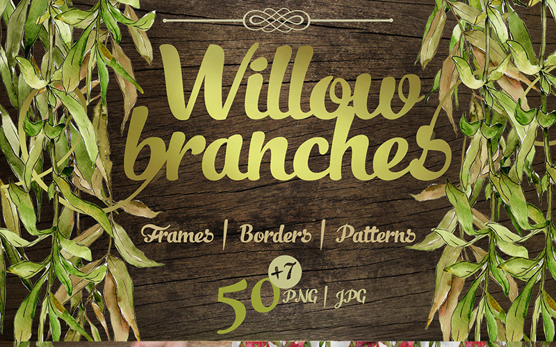 Willow Branch - Acquerello JPG - Illustrazione