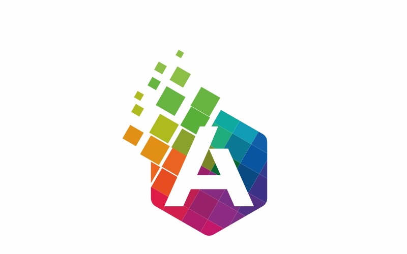 Download Шаблон логотипа "Anexia A Letter Logo Template" / Anexia A Letter Logo Template - Шаблон логотипа на тему графика 3d logo a letter a abstract initial advance application business colorful corporate template creative rainbow digital app financial investment high