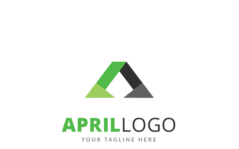 April A Letter Logo Template