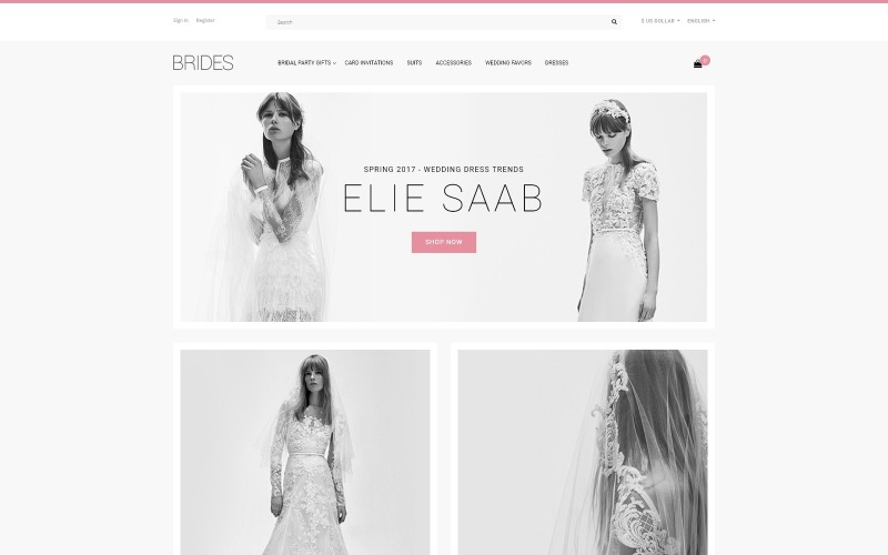Brides - Modello OpenCart per negozio di matrimoni