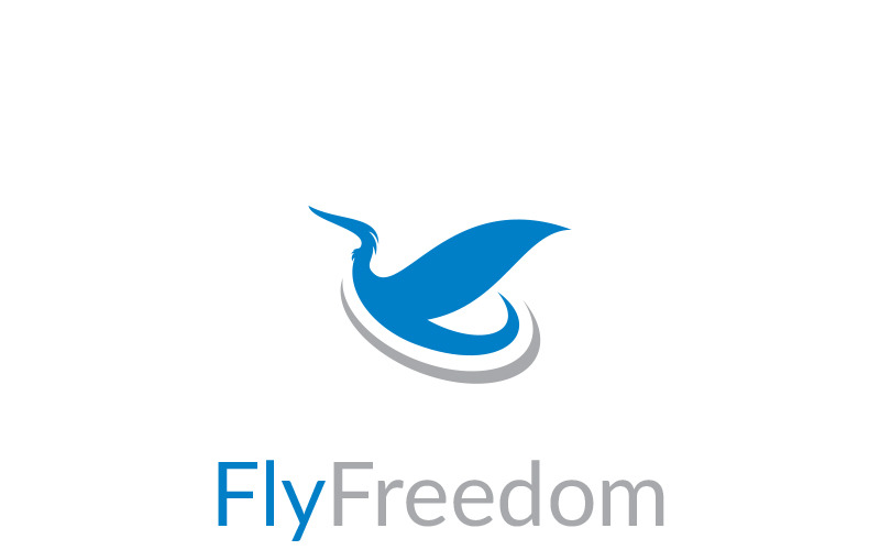 Download Шаблон логотипа "Fly Freedom - Бесплатный шаблон сайта" / Fly Freedom Logo Template - Шаблон логотипа на тему графика advertising animal bird booking care charity foundation logo colibri consulting entertainment event fund game humming-bird insurance investment logistic media online