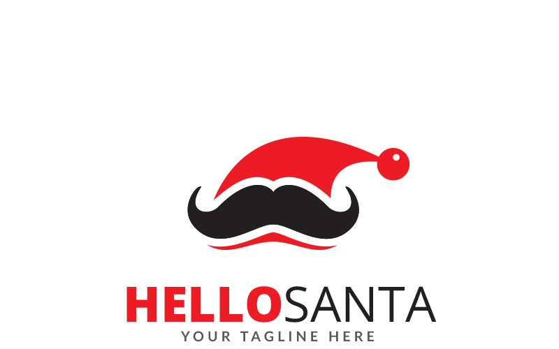 Hello Santa Logo Szablon