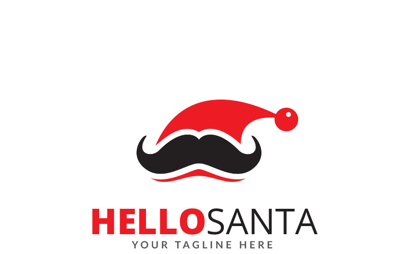 Download Шаблон логотипа "Hello Santa Logo Template" / Hello Santa Logo Template - Шаблон логотипа на тему графика blue cartoon chrismas claus costume crown cute december elegant event festive green happy hat king logo love merry presents prince
