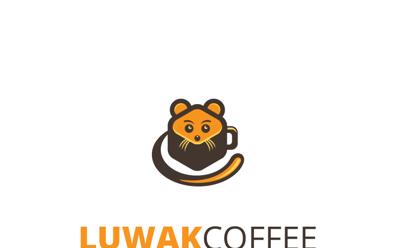 Download Шаблон логотипа "Luwak ??offee Logo Template" / Luwak ??offee Logo Template - Шаблон логотипа на тему графика blog brand branding brown cafe coffee confectionery corporate cup delivery food fragrant hotel identity logo luwak market professional restaurant shop