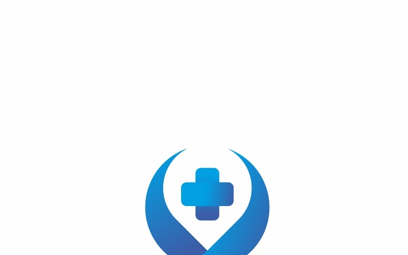 Modèle de logo croix médicale médecine