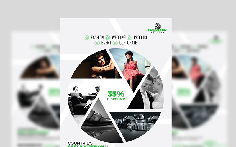 Download Фирменный стиль "Photography Flyer - Corporate Identity Template" / Photography Flyer - Corporate Identity Template - Фирменный стиль на тему графика advert advertisement camera commercial event family fashion flyer leaflet model pamphlet photo photographer photography photoshop poster professional shoot shooting studio