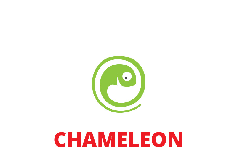 Plantilla de logotipo de camaleón
