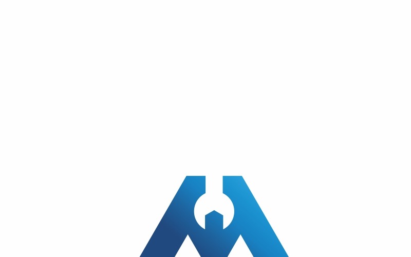 Шаблон логотипа письмо Механикус M