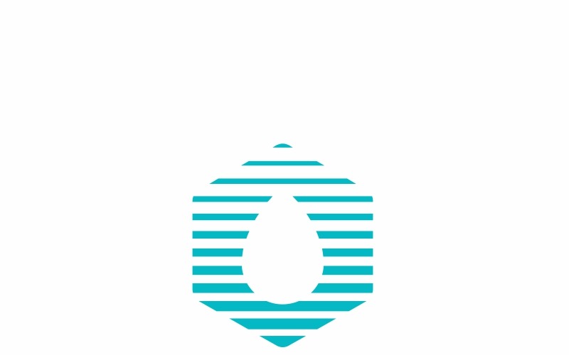 Шаблон логотипа Pure Water Aqua