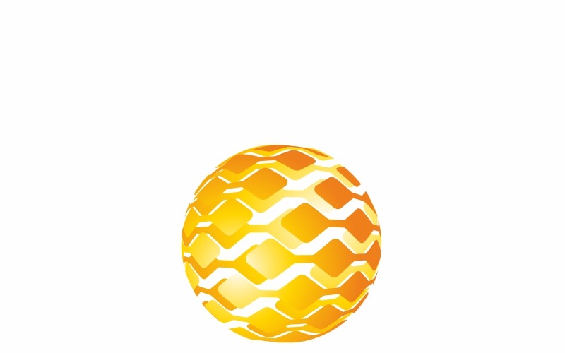 Шаблон логотипу глобальних технологій Globatex