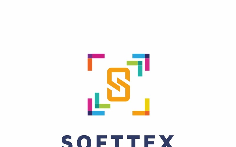 Шаблон логотипу Softtex