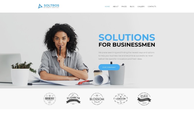 Soltros - Modèle Joomla pour les services commerciaux