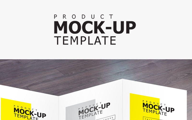 Download Мокап для продукта "Square Trifold product mockup" / Square Trifold product mockup - Мокап для продукта на тему графика branding identity brochure clean creative flyer mockup folded greeting card invitation invite marketing mockups office photography photorealistic poster square bifold