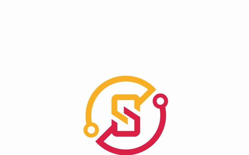 Szablon Logo litery Supreme Cripto S.