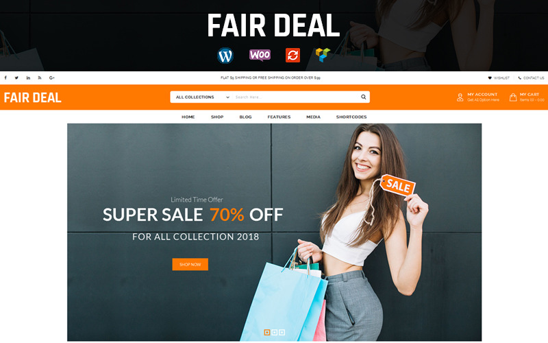 Тема багатофункціонального магазину FairDeal WooCommerce