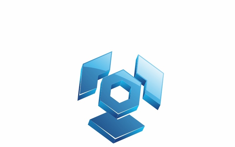 Verdeel technologie Logo sjabloon