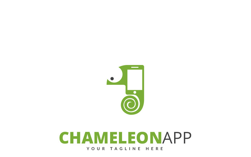 Download Шаблон логотипа "Chameleon App Logo Template" / Chameleon App Logo Template - Шаблон логотипа на тему графика animal botanic brand cartoon chameleon creative eco ecological elegant green greenhouse lizard logo logotype market marketplace mascot media natural product