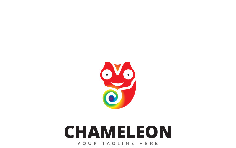Download Шаблон логотипа "Chameleon - Logo Template" / Chameleon - Logo Template - Шаблон логотипа на тему графика animal botanic brand cartoon chameleon creative eco ecological elegant green greenhouse lizard logo logotype market marketplace mascot media natural product
