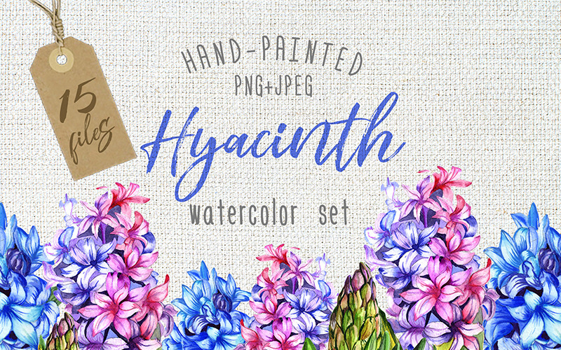 Download Бандл акварельных гиацинтов Png / Colorful Hyacinth PNG Watercolor - Illustration - Иллюстрация на тему графика watercolor illustration delicate drawing background textile colorful drawn paint leaf plant wildflower seasonal foliage flower hyacinth sprout stem botanical garden