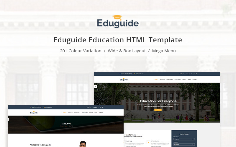 Eduguide - Mall för utbildningens webbplats