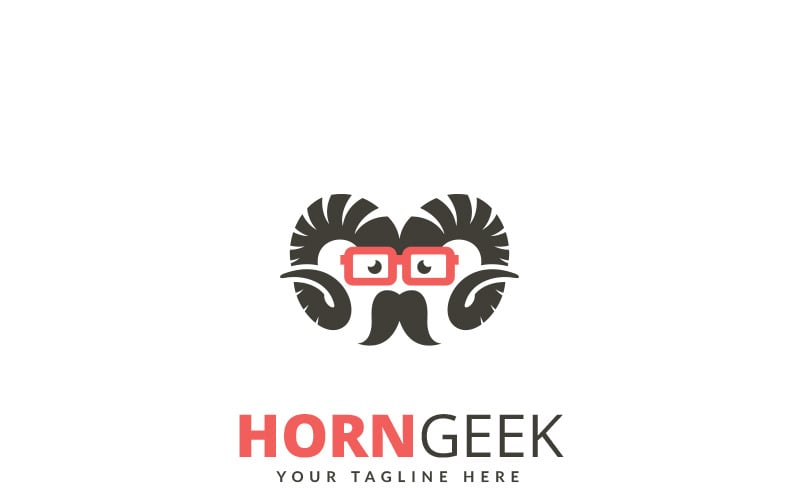 Horn Geek logó sablon