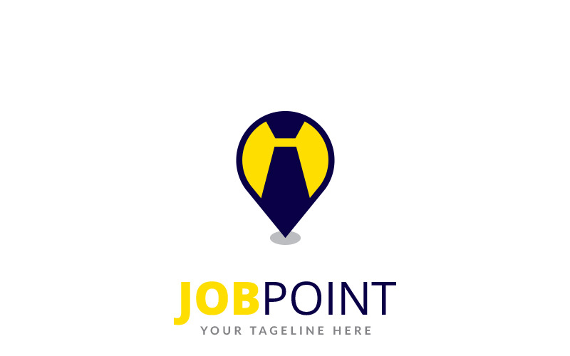 Download Шаблон логотипа "Job Point Logo Template" / Job Point Logo Template - Шаблон логотипа на тему графика agency app business career communications device employee employment find hire internet job search leader locate manage management skills marketing online
