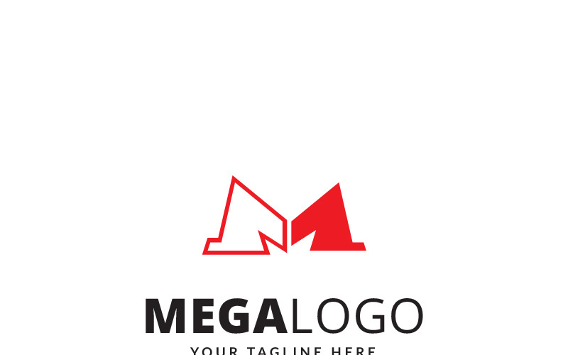 Download Шаблон логотипа "Mega Letter Logo Template" / Mega Letter Logo Template - Шаблон логотипа на тему графика business clothing businesses concept corporate design customizable fashion identity industry insurance law lawyer logo branding m multi media multipurpose office