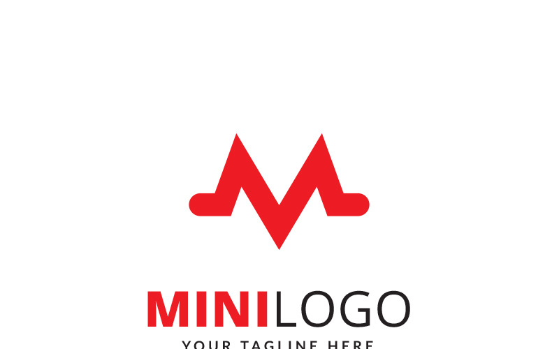 Mini M Brief Logo Vorlage