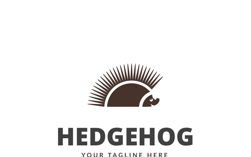 Modèle de logo hérisson