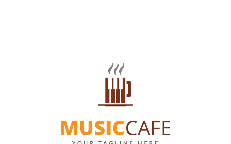 Download Шаблон логотипа "Music Cafe Logo Template" / Music Cafe Logo Template - Шаблон логотипа на тему графика apps bakery baking beauty bistro brown cafe catering chocolate coffee cream logo drink eco ecological ecology evergreen folio food gerden