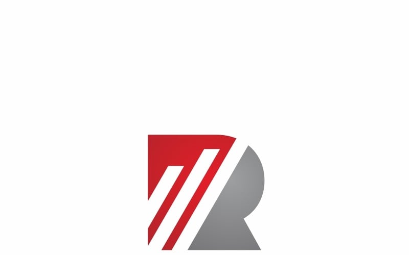 Redline R лист логотип шаблон