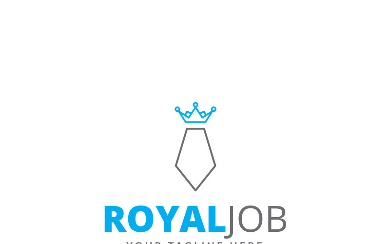 Download Шаблон логотипа "Royal Job Logo Template" / Royal Job Logo Template - Шаблон логотипа на тему графика agent applicant apply best brand business career check choice choose company employee find forum good great hire job nice opportunity