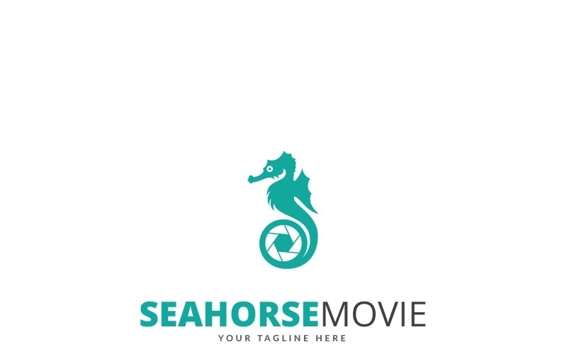 Seahorse filmlogo sjabloon