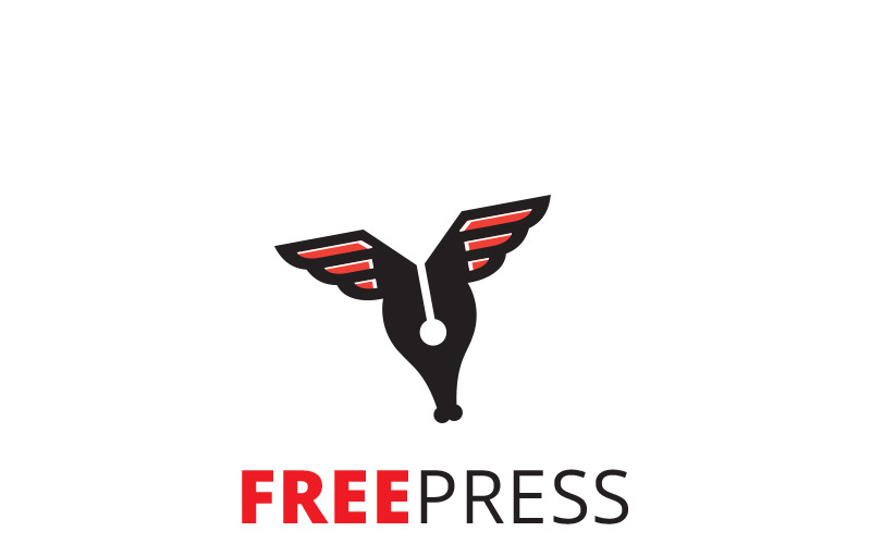 Szablon Logo bezpłatnej prasy