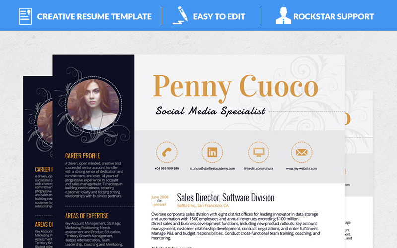 Download Резюме "Alya Resume Template" / Alya Resume Template - Резюме на тему графика teacher resume word editable style design curriculum vitae cv template resumes format modern professional resumeundefined