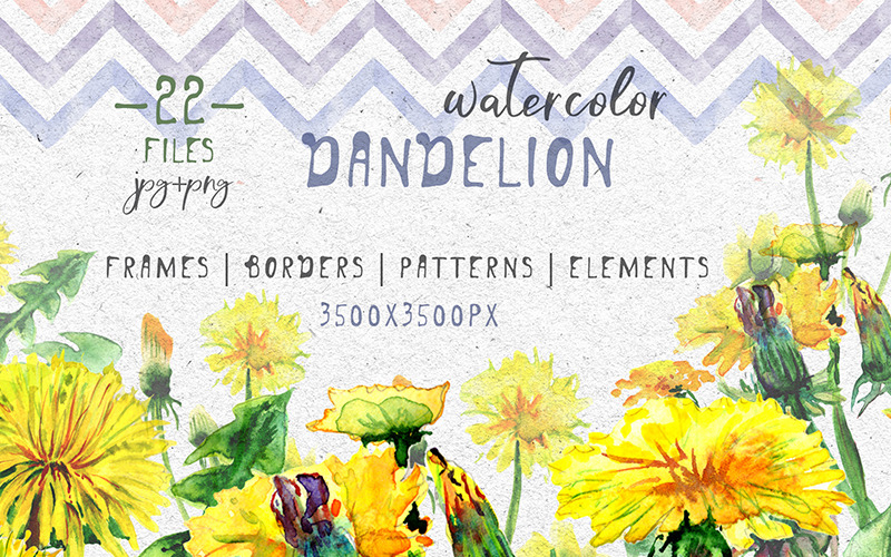 Download Иллюстрация "Bright Yellow Dandelion PNG Watercolor Set - Illustration" / Bright Yellow Dandelion PNG Watercolor Set - Illustration - Иллюстрация на тему графика watercolor illustration delicate drawing background textile colorful drawn paint yellow dandelion leaf plant wildflower seasonal foliage flower sprout summer stem